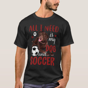 Camiseta Jogador de futebol Labrador de Chocolate