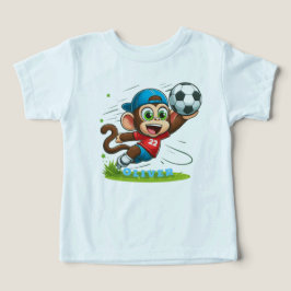 Camiseta Jogador de Futebol Macaco Fofo