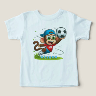 Camiseta Jogador de Futebol Macaco Fofo