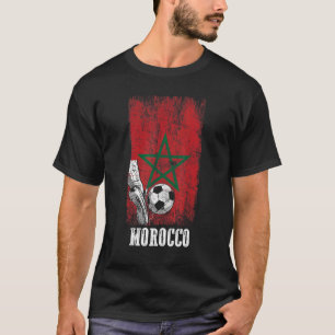 Camiseta Jogador de futebol marroquino Patriótico - Marca S