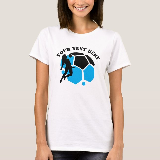 Camiseta Jogador de Futebol Menina, Presente de Aniversário (Frente)