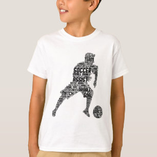 Camiseta Jogador de Futebol Meninos Homens Crianças 