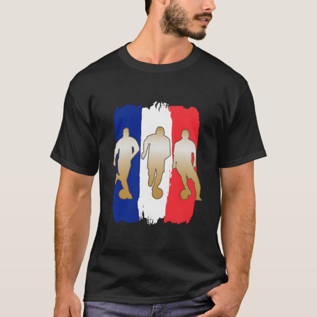 Camiseta Jogador de futebol na França - Pavilhão (Frente)