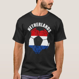 Camiseta Jogador de futebol neerlandês do Orgulho neerlandê