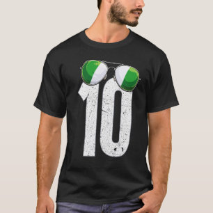 Camiseta Jogador de futebol nigeriano número 10