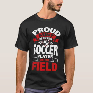 Camiseta Jogador de futebol orgulhoso da tia Melhor