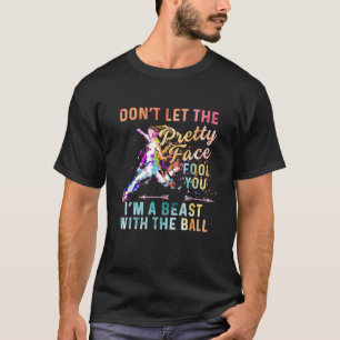 Camiseta Jogador De Futebol Para Rapariga Gagueira Chuta Ir