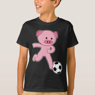 Camiseta Jogador de Futebol Porco Futebol Esportes