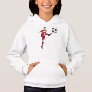 Camiseta Jogador de Futebol Retrô Chutando Bola Ação de Vol