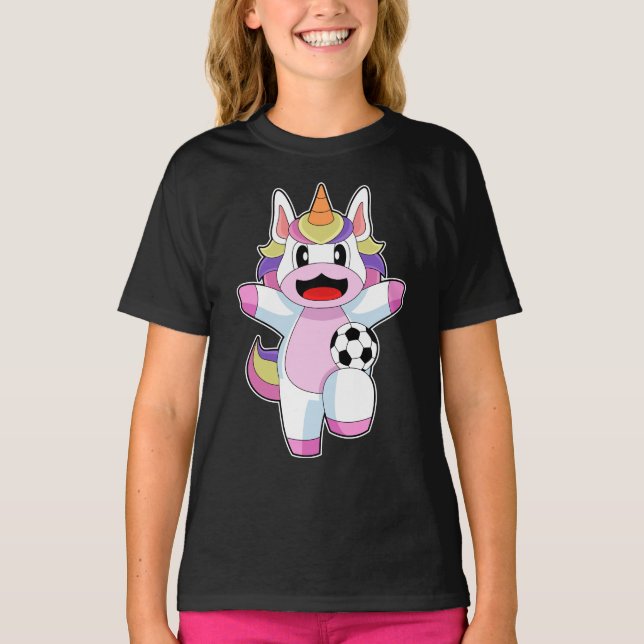Camiseta Jogador de futebol Unicórnio Futebol (Frente)