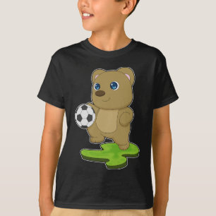 Camiseta Jogador de futebol Urso Futebol