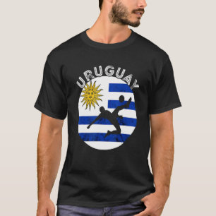 Camiseta Jogador de futebol uruguaio Orgulho uruguaio Urugu