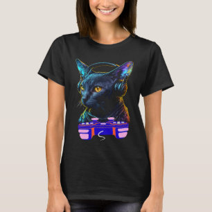 Camiseta Jogador de Gatos Korat Jogador De Gâneres Animais