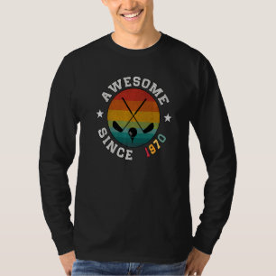 Camiseta Jogador De Golfe Birthday, 52 Anos, Incrível Desde