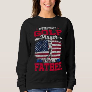 Camiseta Jogador de Golfe com Bandeira Retro dos EUA Me Cha