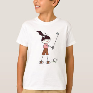 Camiseta Jogador de golfe da menina