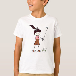 Camiseta Jogador de golfe da menina