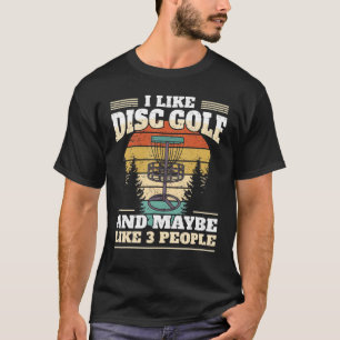 Camiseta Jogador de Golfe de Disco Eu Gosto De Golfe De Dis