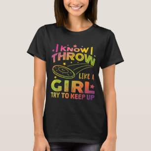 Camiseta Jogador De Golfe De Disco Golfando Para Meninas 8