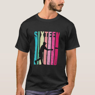 Camiseta Jogador De Golfe De Disco Retroativo De 16 Anos De