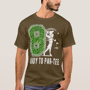 Camiseta Jogador de Golfe de Oito Anos, Aniversário