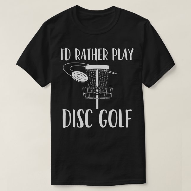 Camiseta Jogador de Golfe do Disco de Golfe do Disco de Dis (Frente do Design)