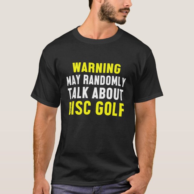 Camiseta Jogador de Golfe do Disco Determinado Golfe (Frente)