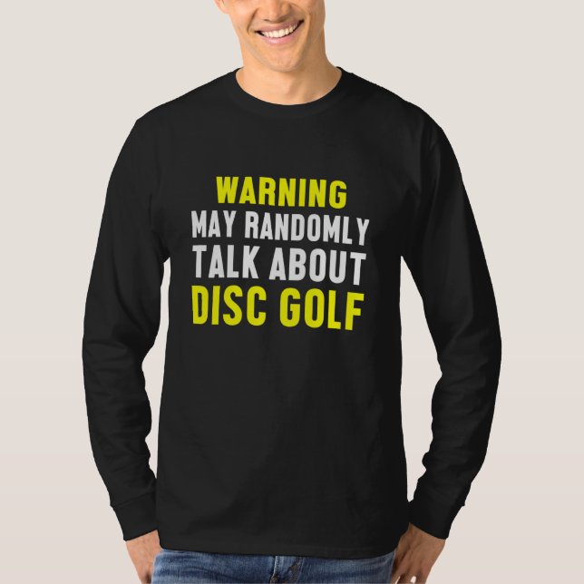 Camiseta Jogador de Golfe do Disco Determinou Golfer Funny  (Frente)