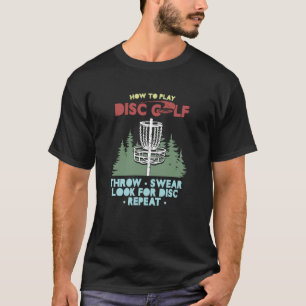 Camiseta Jogador de golfe do disco ou olhe para o golfe do 