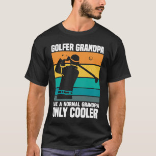 Camiseta Jogador de Golfe do Golfe Treinador Avô Golfer Pai