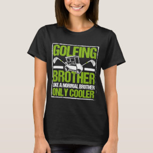 Camiseta Jogador de Golfe do Golfe treinador Golfer Brother
