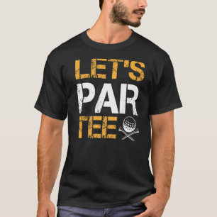 Camiseta Jogador de Golfe do Par de vamos