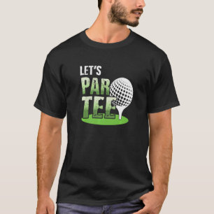 Camiseta Jogador de Golfe do Par vamos Golfe Curso Golfe Go