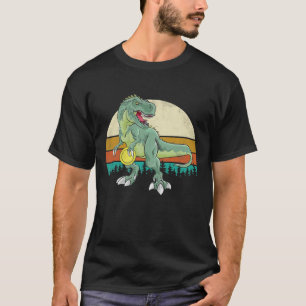 Camiseta Jogador de Golfe Frisbee TRex Dinossaur Golf Jogad