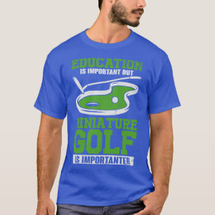 Camiseta Jogador de Golfe Louco Miniatura Engraçado