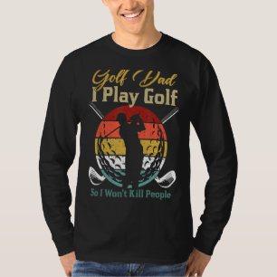 Camiseta Jogador de Golfe Mens I Toca Golfe