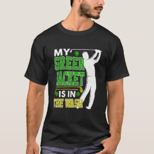 Camiseta Jogador de Golfe Mestre Meu Verde Jaqueta No W