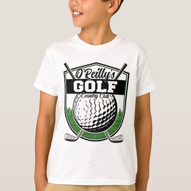 Camiseta Jogador de Golfe Personalizado Pro Golf Country Cl (Frente)