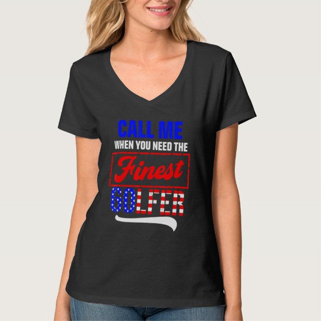 Camiseta Jogador de Golfe Precisa De Golfe (Frente)