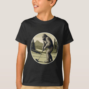 Camiseta Jogador de Golfe Sasquatch Sasquatch Sério, W Club