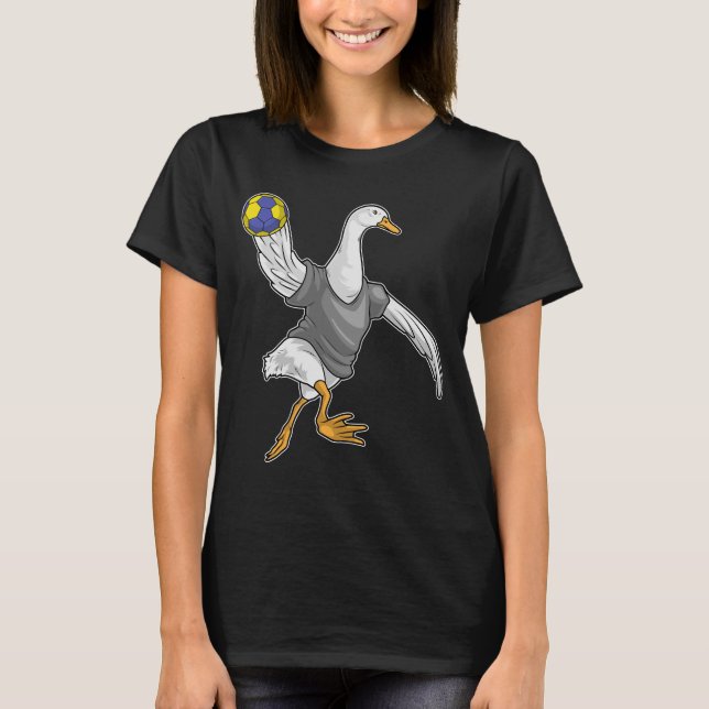 Camiseta Jogador de handebol do pato Handebol (Frente)