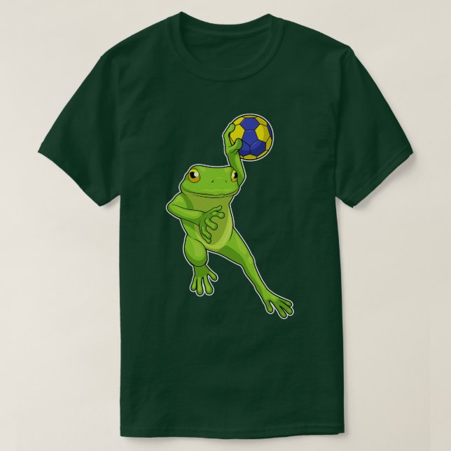 Camiseta Jogador de handebol sapo Handebol 1 (Frente do Design)