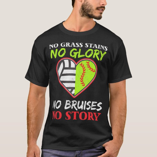 Camiseta Jogador de Hobby do Sofball em Voleibol para Equip (Frente)