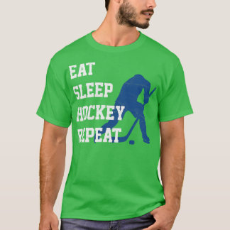 Camiseta Jogador de Hockey Repetitivo com Sono