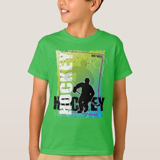 Camiseta Jogador de Hóquei Abstrato (Frente)