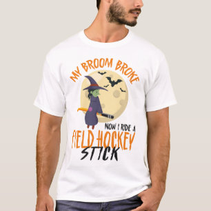 Camiseta Jogador De Hóquei De Campo Minha Broom Quebrou Ago
