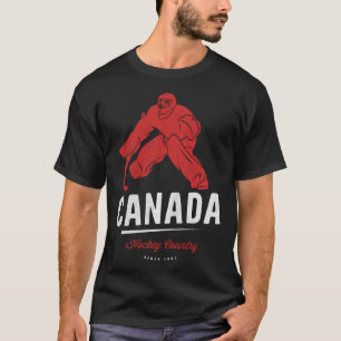 Camiseta Jogador De Hóquei Do Canadá Eh Equipe Mapeia Leaf
