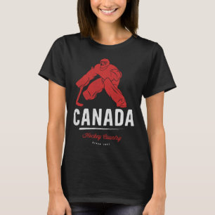 Camiseta Jogador De Hóquei Do Canadá Eh Equipe Mapeia Leaf 