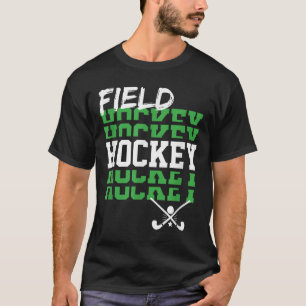 Camiseta Jogador de Hóquei em Campo Dizendo Fãs Dia de Jogo
