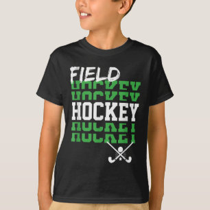 Camiseta Jogador de Hóquei em Campo Dizendo Fãs Dia de Jogo